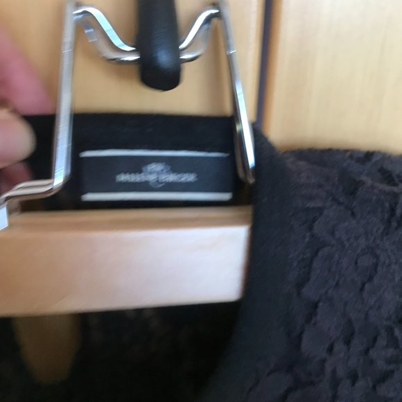 Black Malene Birger stretch wool and lace dress size Medium - Picture 6 of 6